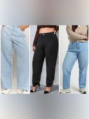 💫SHEIN💫 3 Pair Bundle ** Mom & Straight Leg Jeans**